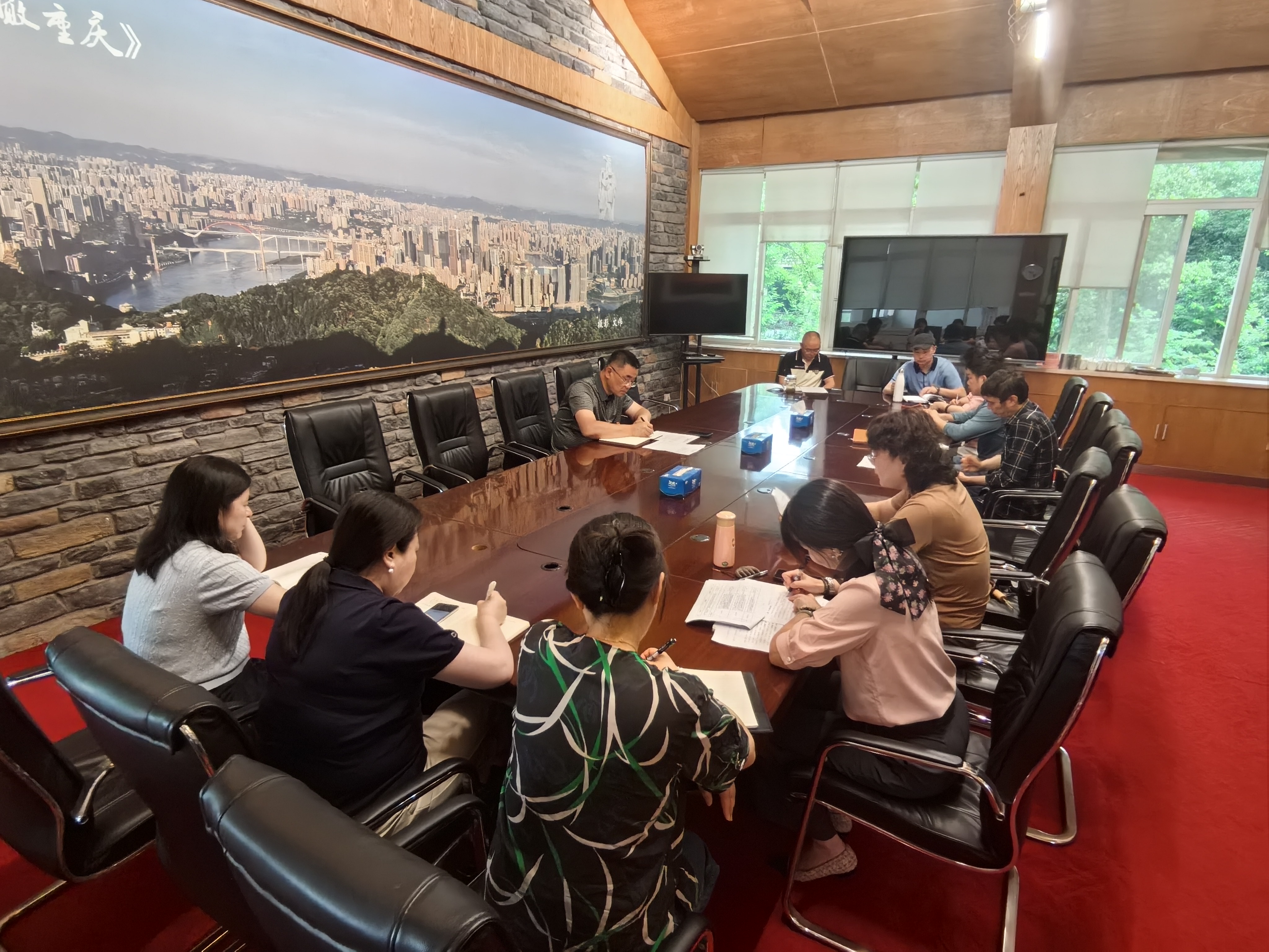 市南山植物园管理处开展树立和践行正确政绩观学习教育阶段性推进会.jpg