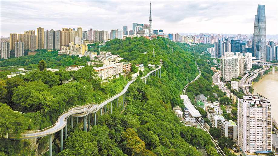 重庆日报:半山崖线 一步一景火爆“朋友圈”.jpg