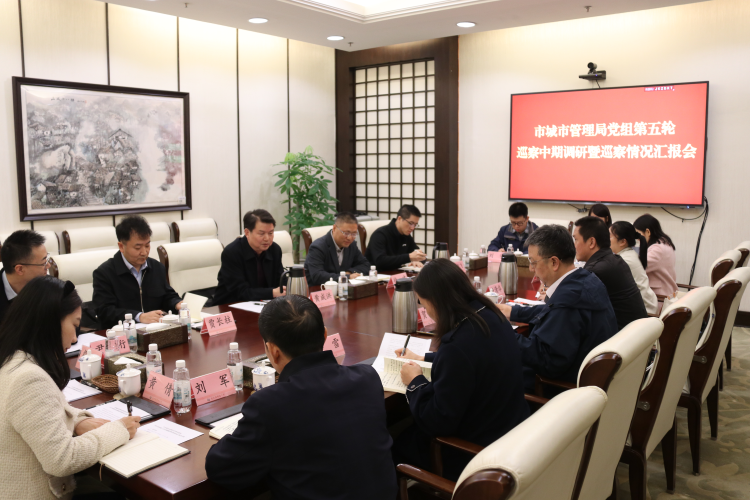 市城市管理局党组第五轮巡察中期调研暨巡察情况汇报会议召开