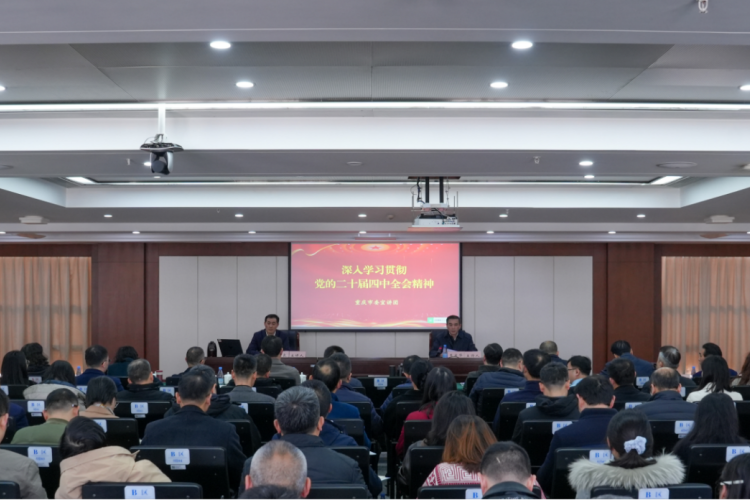 市城市管理局举行学习贯彻党的二十届四中全会精神宣讲报告会