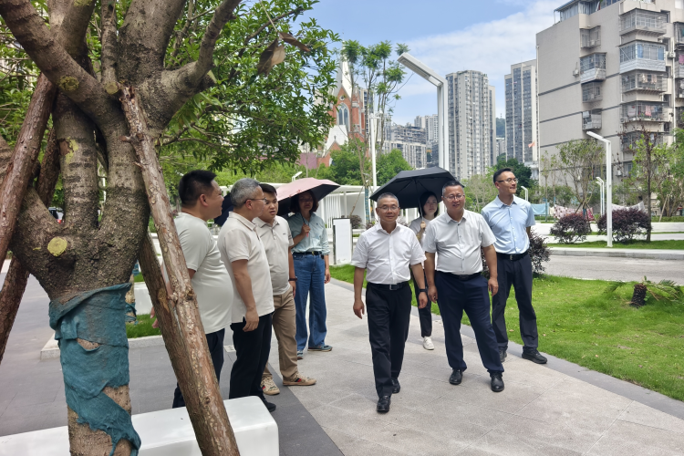 市城市管理局副局长廖聪全率队调研万州区城市管理工作